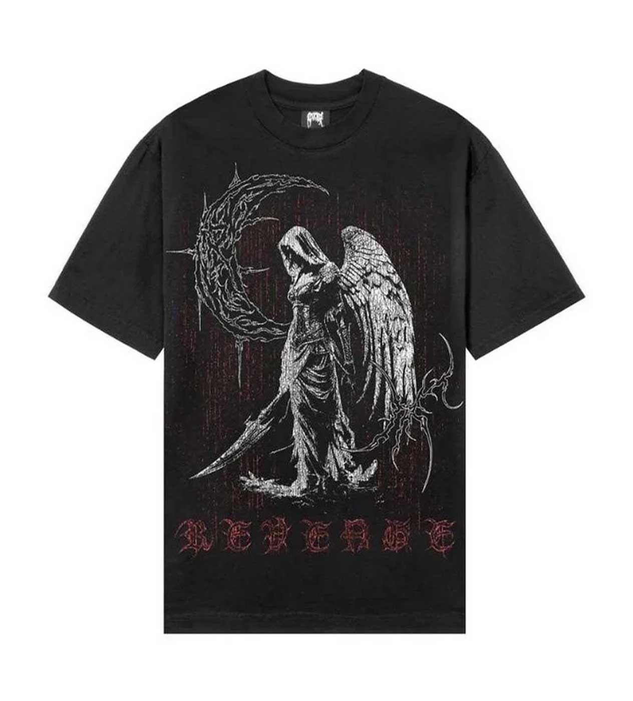 Revenge Scythe Tee Black front