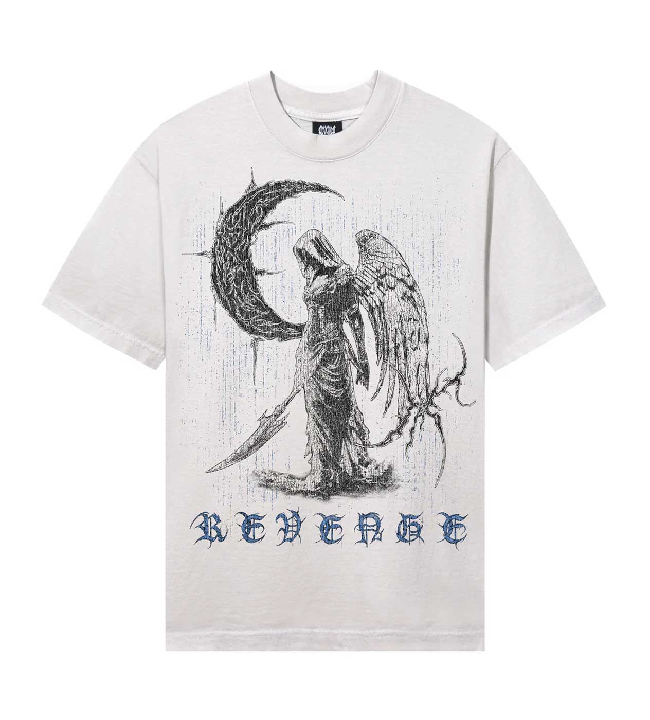 Revenge Scythe Tee Cement front view