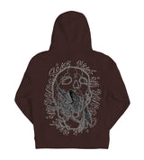 Revenge Skeleton Angel Hoodie Brown