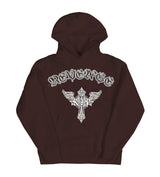 Revenge Skeleton Angel Hoodie Brown