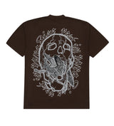 Revenge Skeleton Angel Tee Chocolate Brown