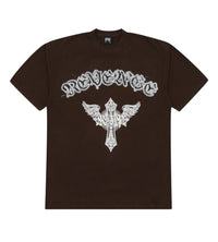 Revenge Skeleton Angel Tee Chocolate Brown