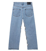 Revenge Skull Patch Denim Pant Indigo back view