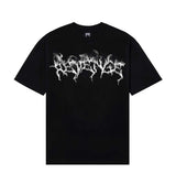 Revenge Smoke Lighting Tee Black Front View