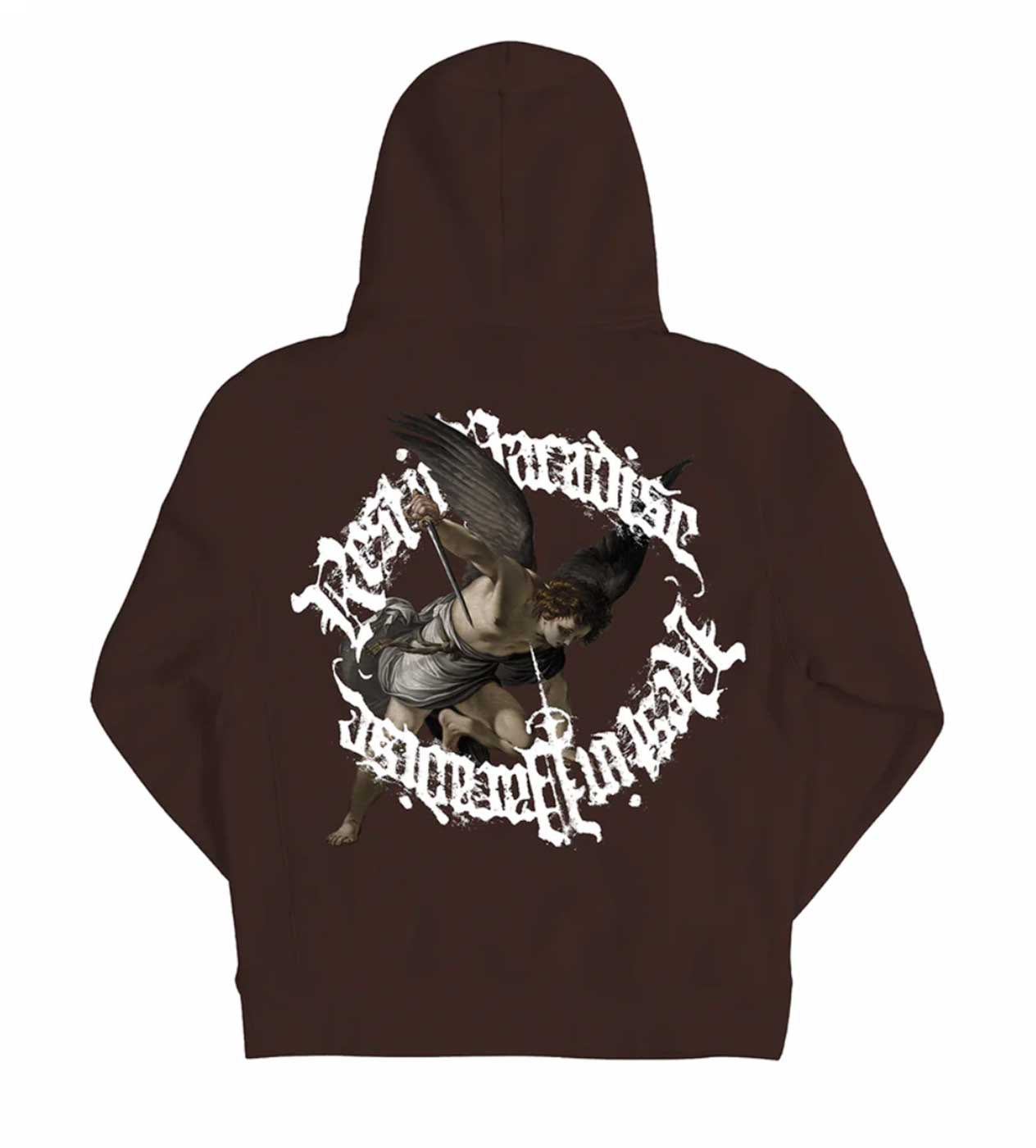 Revenge St. Michaels Hoodie Chocolate Brown Back View