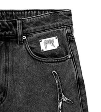 Revenge Thorn Denim Pant Black