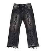 Revenge Thorn Denim Pant Black