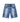 Revenge Thorn Denim Shorts Blue front view