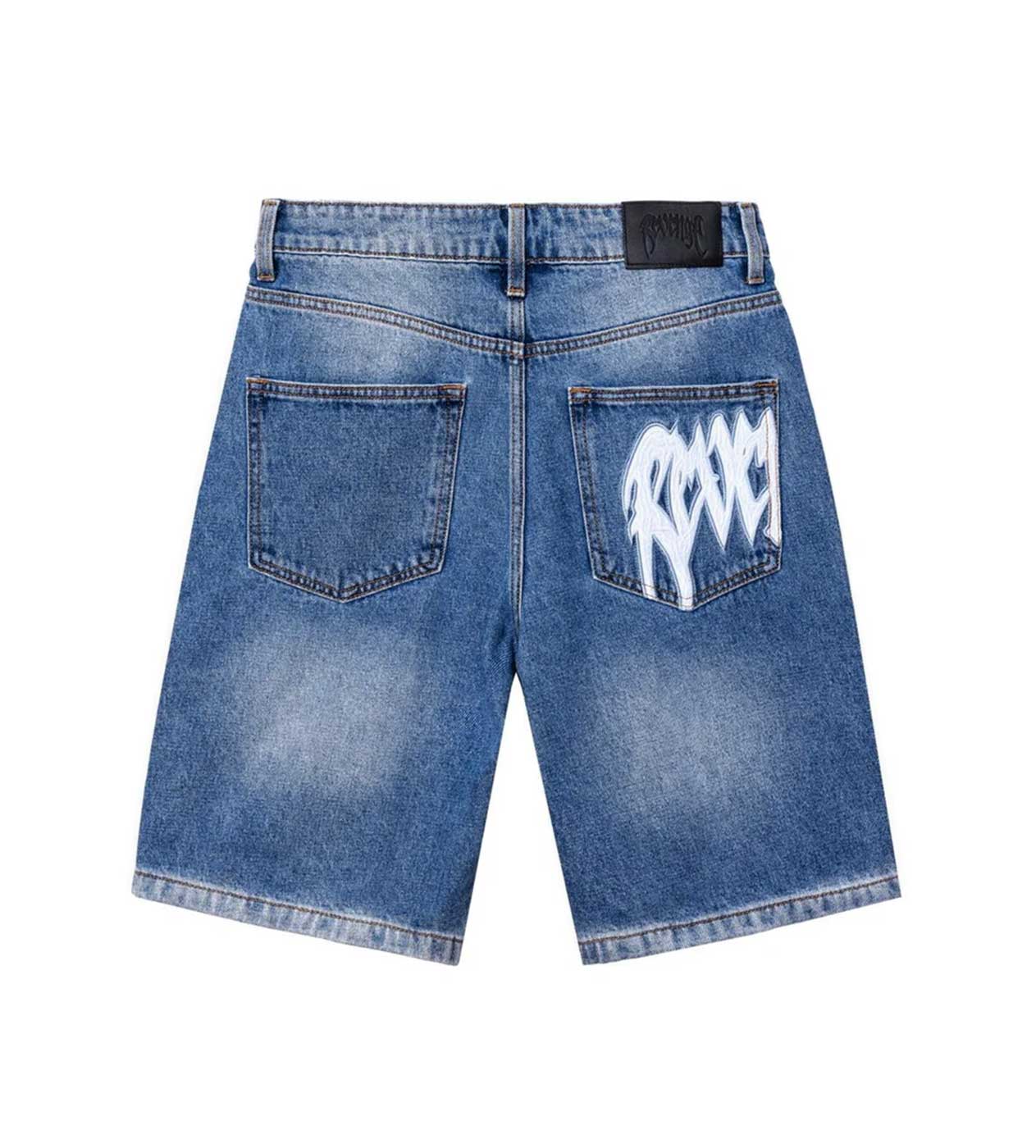 Revenge retailer Embroidered ‘Blue’ Logo Shorts