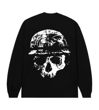 Revenge War Skull Long Sleeve Black Tee back