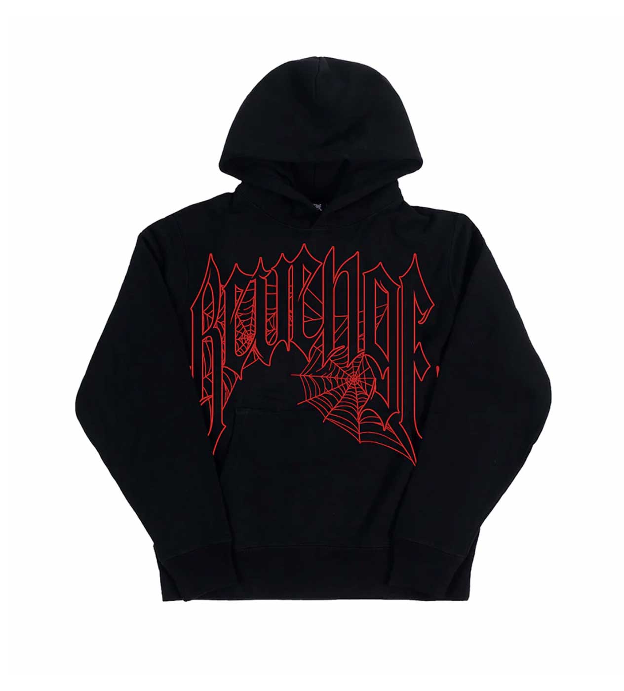 Revenge Web Cross Black Hoodie | Restock AR