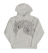 Revenge Web Cross Hoodie Cement