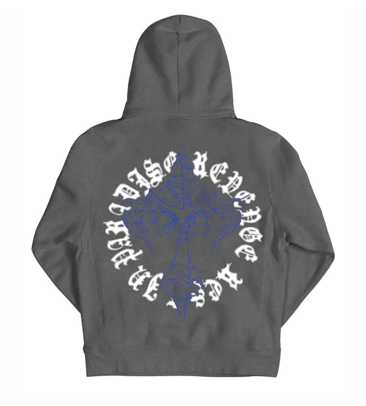 Revenge Web Cross Vintage Black Hoodie | Restock AR