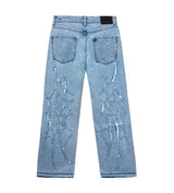 Revenge Web Denim Blue Jeans Back View