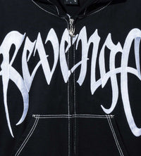 Revenge Xxxtentacion Kill Contrast Zip Up Hoodie Black