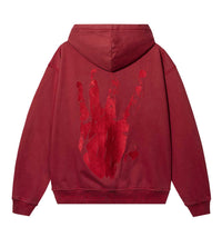 Revenge Xxxtentacion Kill Contrast Zip Up Hoodie Red