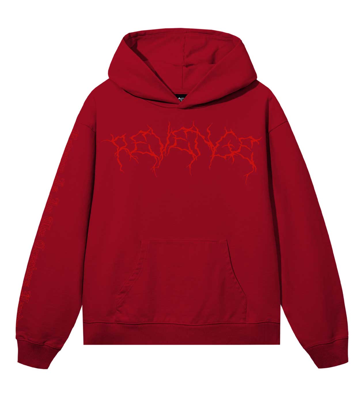 Revenge Xxxtentacion Lightning Hearbreak Hoodie Red/Red