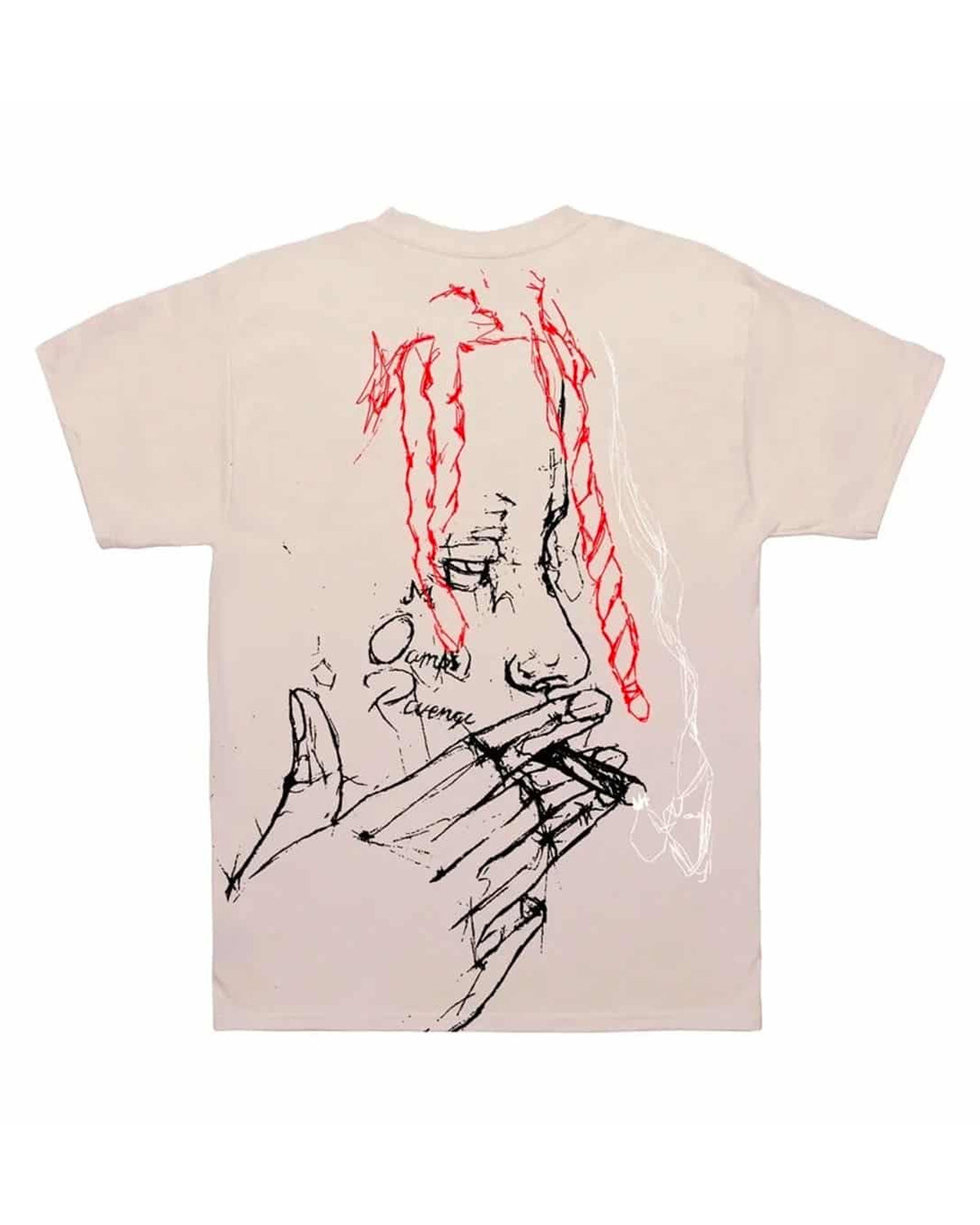 Revenge x Trippie Redd Smoking Arch Tee Cement