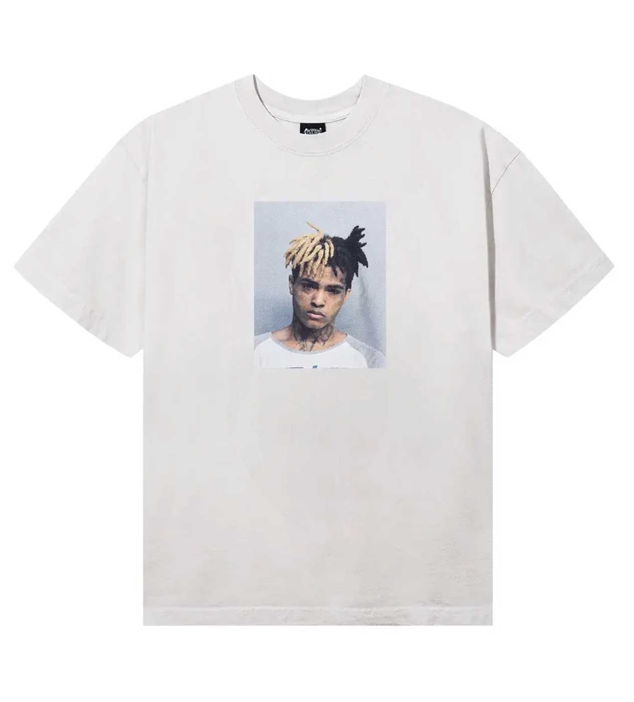 Revenge x Xxxtentacion Mugshot Tee Cement front