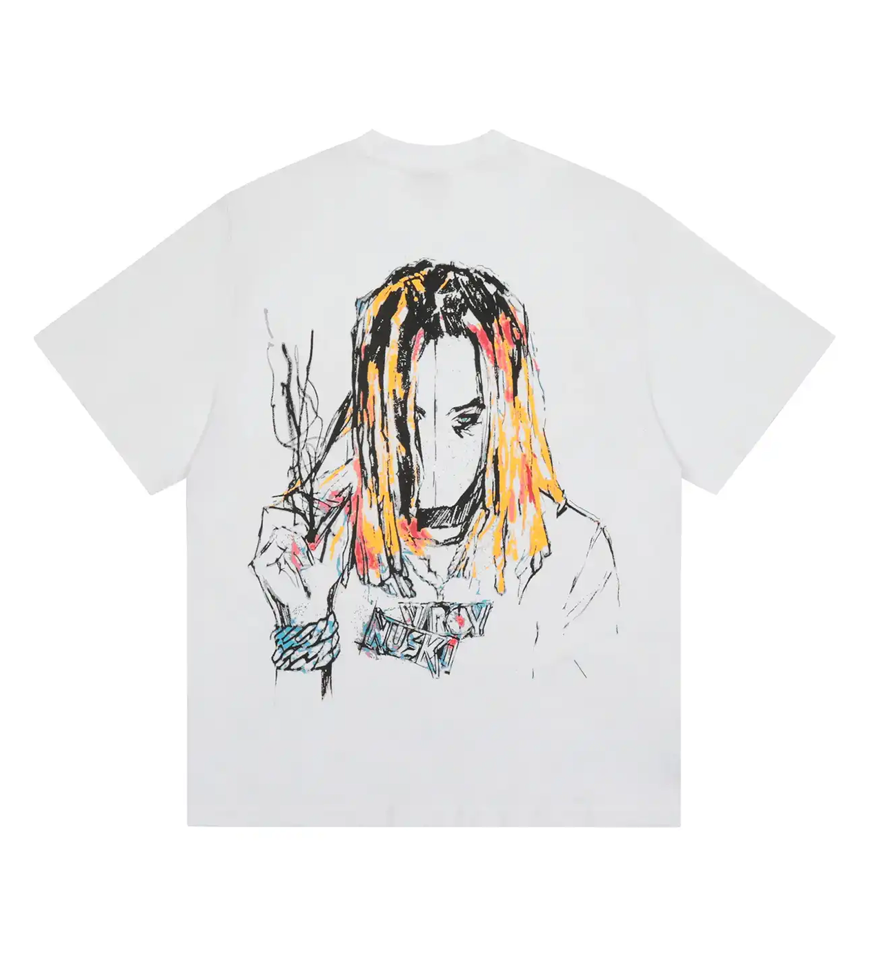 Revenge x Lil Durk Painting Tee White