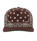 Rhude Bandana Canvas Hat Brown/White