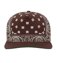 Rhude Bandana Canvas Hat Brown/White