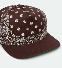 Rhude Bandana Canvas Hat Brown/White