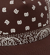 Rhude Bandana Canvas Hat Brown/White