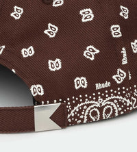 Rhude Bandana Canvas Hat Brown/White