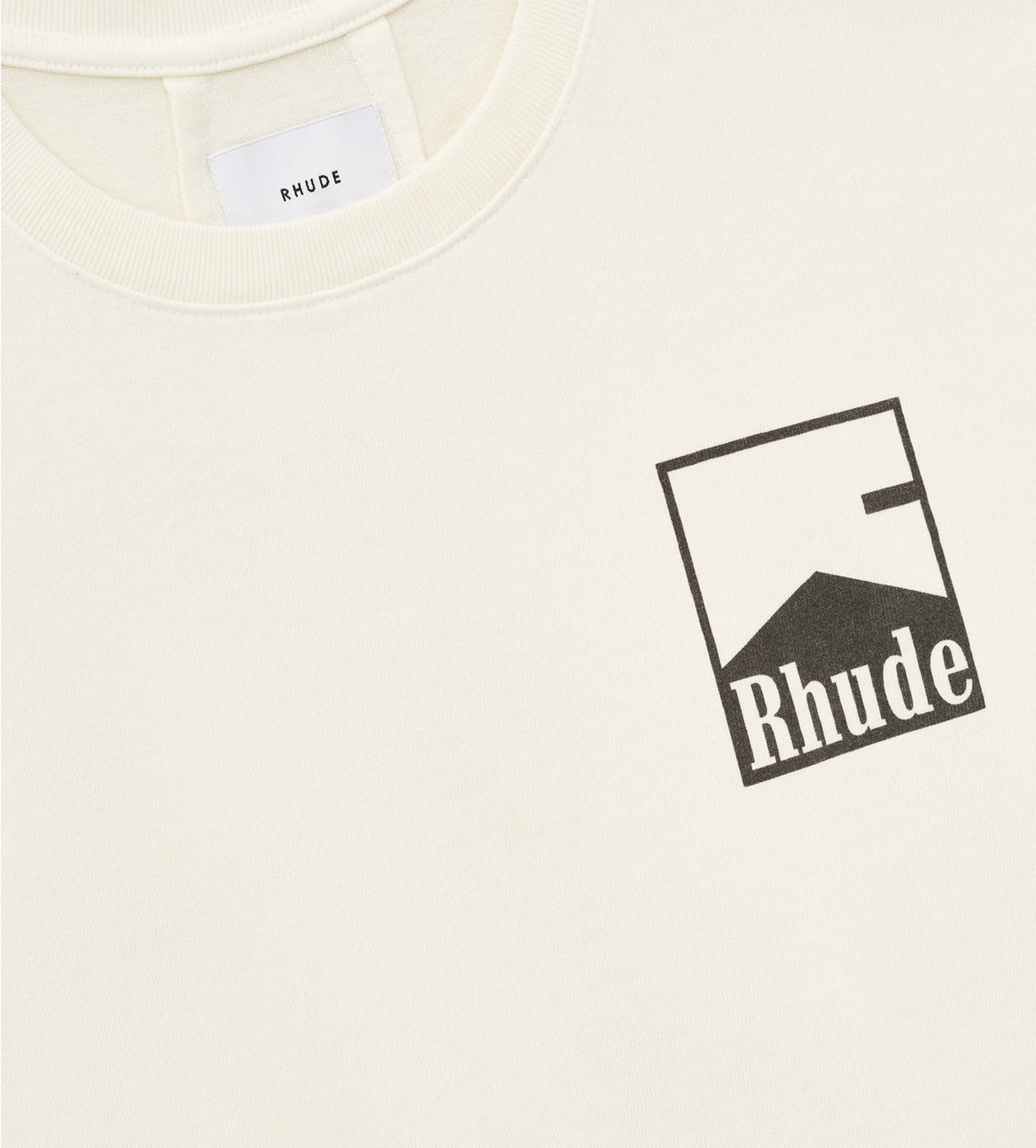 Rhude Chevron Tee Cream