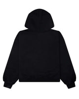 Rhude Eagle Pass Zip Up Hoodie black, plain black hoodie, back view