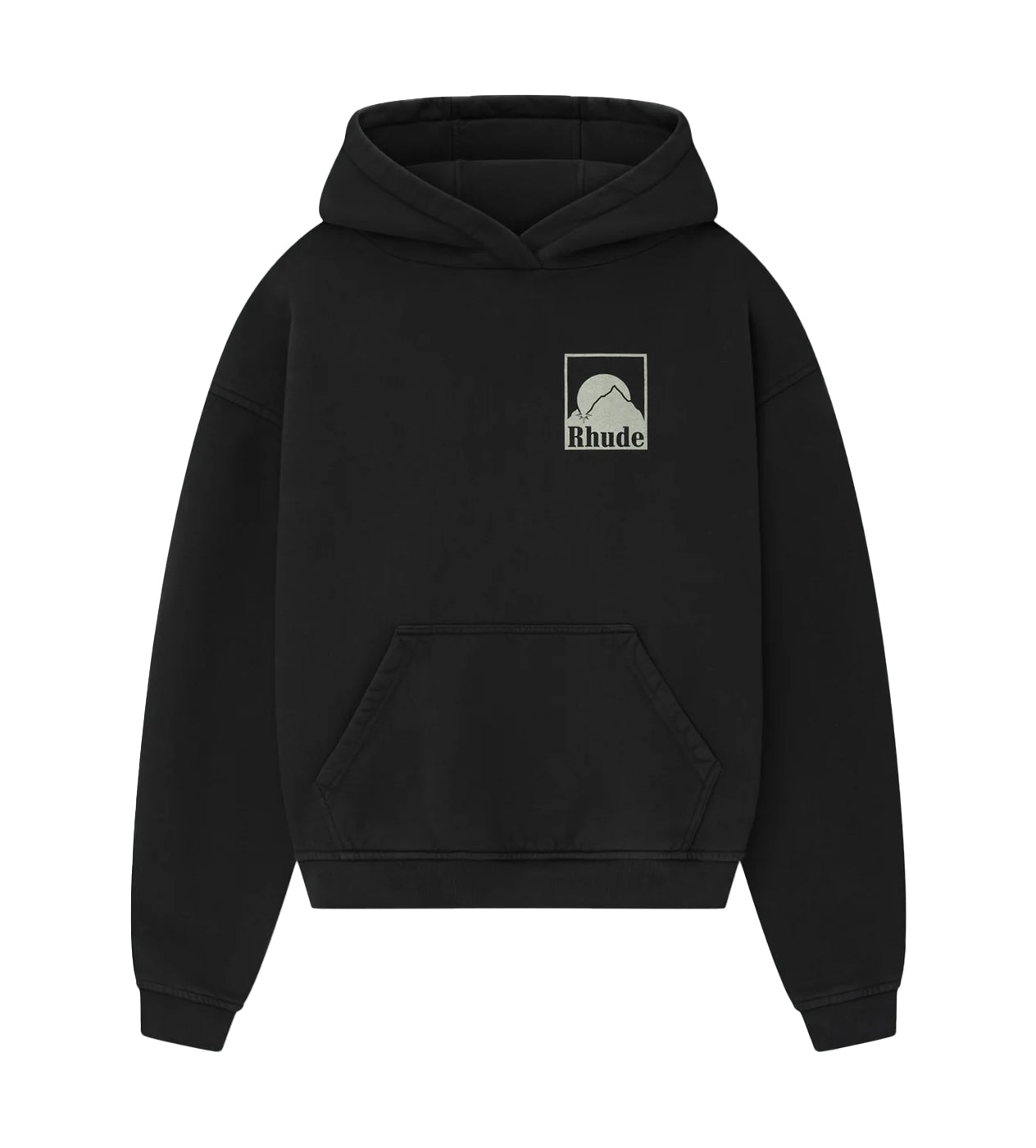 Rhude Moonlight Badge Hoodie Black