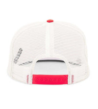 Rhude Patch Trucker Hat Off-White/Red