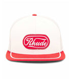 Rhude Patch Trucker Hat Off-White/Red