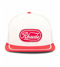 Rhude Patch Trucker Hat Off-White/Red