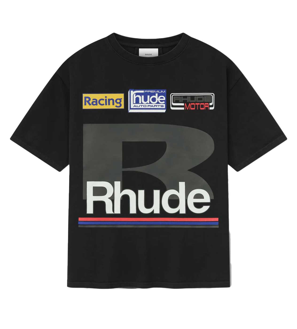 Rhude Petrol Patch Tee Vintage Black