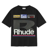 Rhude Petrol Patch Tee Vintage Black