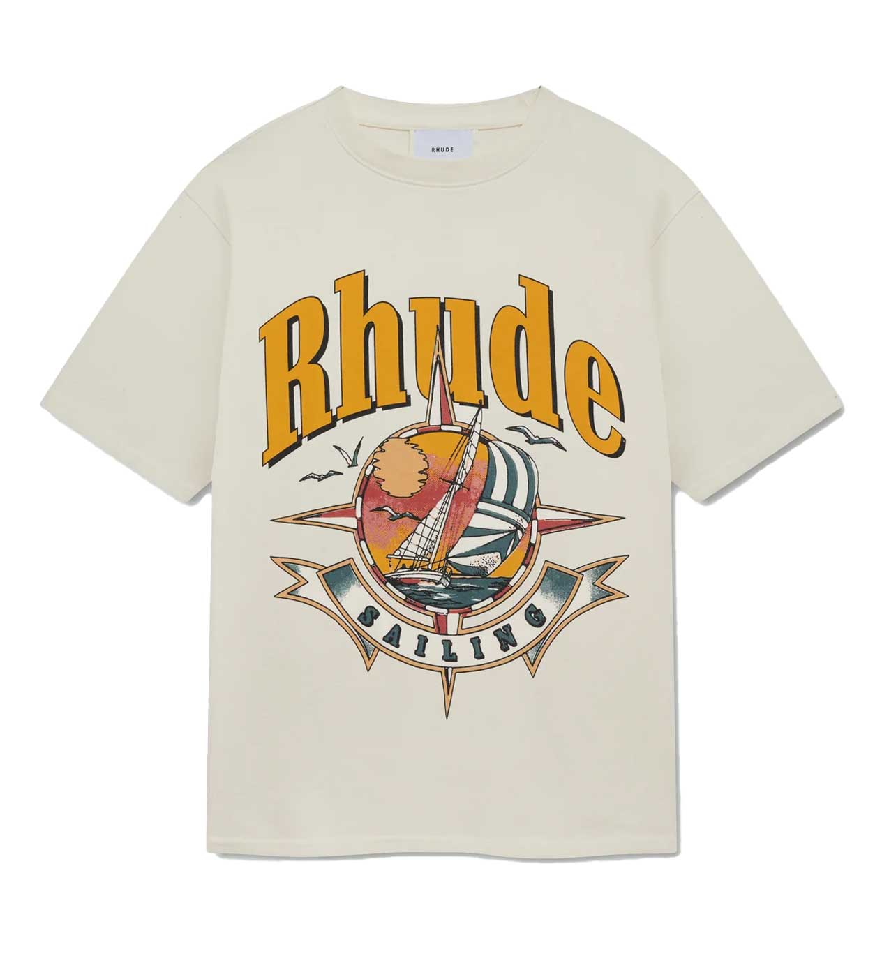 Rhude Port Day Tee Vintage White