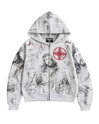 Righteous Fear No Evil Hoodie Grey