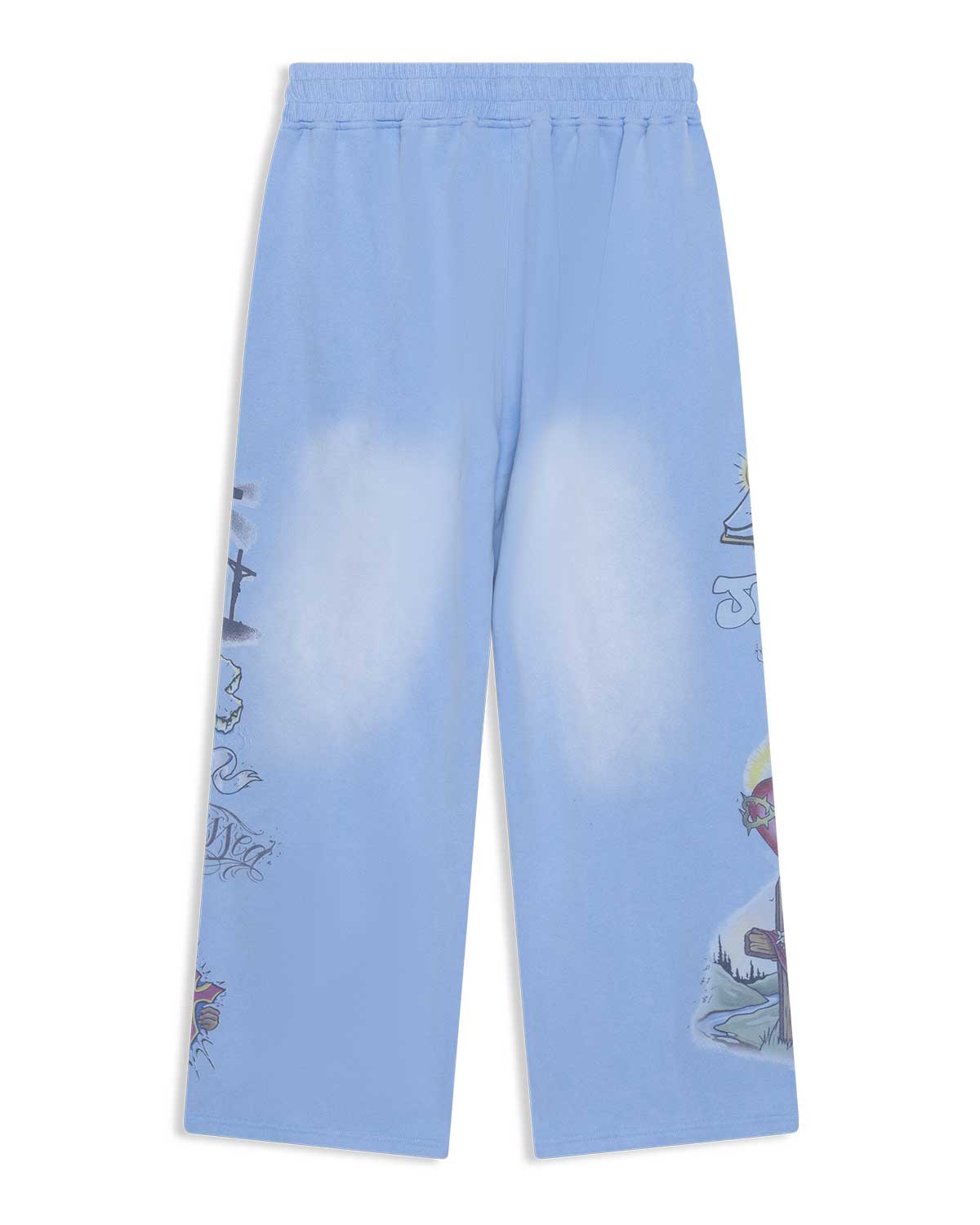 Righteous Jesus Sweatpants Blue