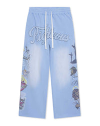 Righteous Jesus Sweatpants Blue