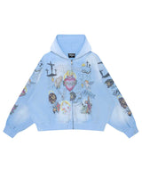 Righteous Jesus Zip Up Blue