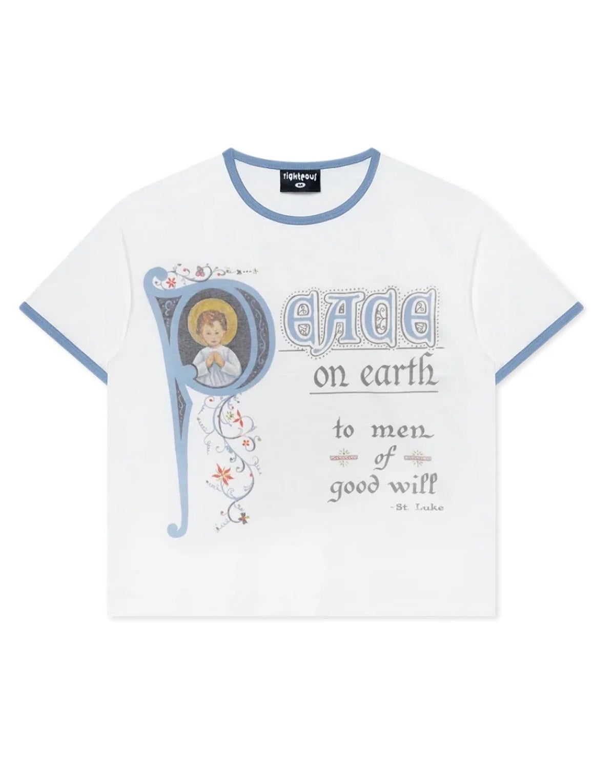 Righteous Peace On Earth Tee White
