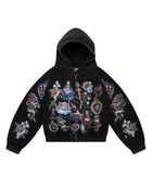 Righteous Risen King Zip Up Hoodie Black