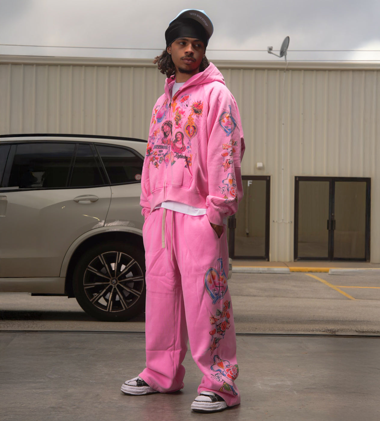 Righteous Risen King Zip Up Hoodie Pink – Restock AR