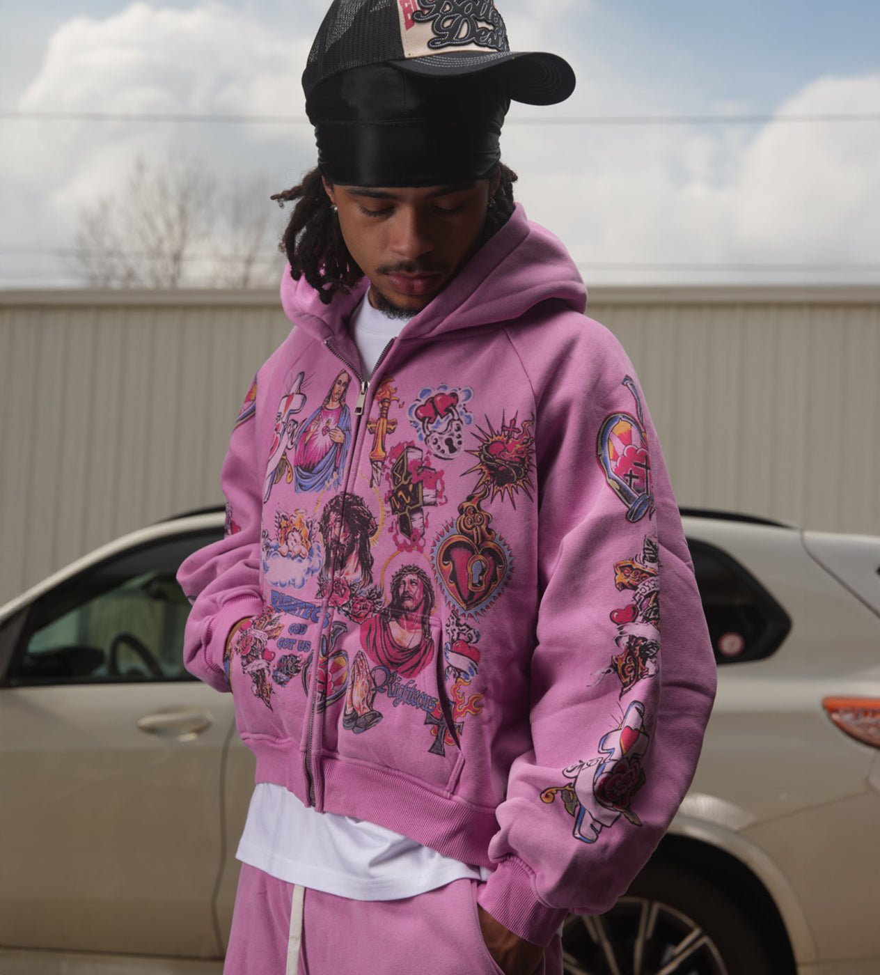 Righteous Risen King Zip Up Hoodie Purple – Restock AR