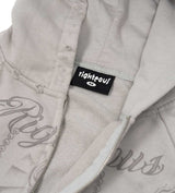 Righteous Tattoo Zip Up Hoodie Grey