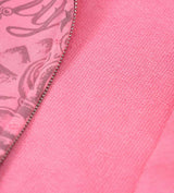 Righteous Tattoo Zip Up Hoodie Pink