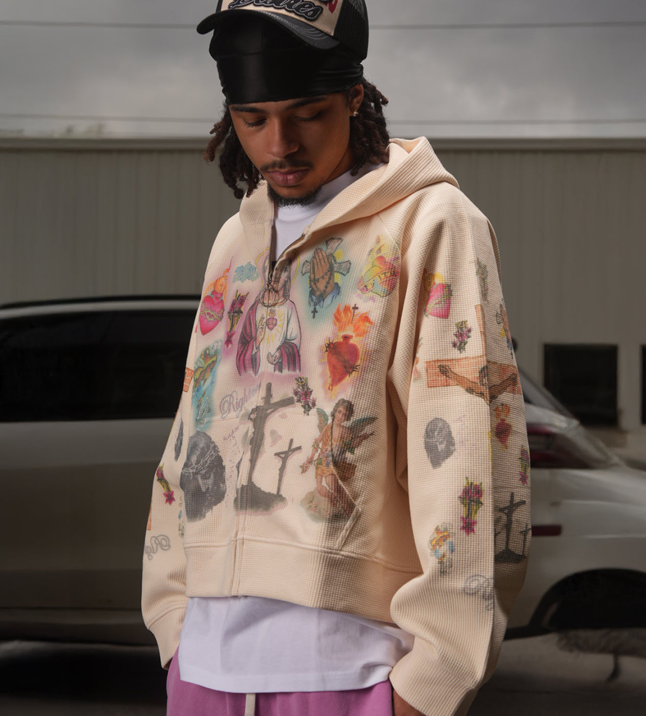 Righteous Ultimate Sacrifice Thermal Zip Up Cream