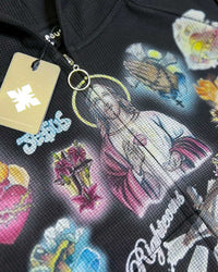 Righteous Ultimate Sacrifice Thermal Zip Up Hoodie Black